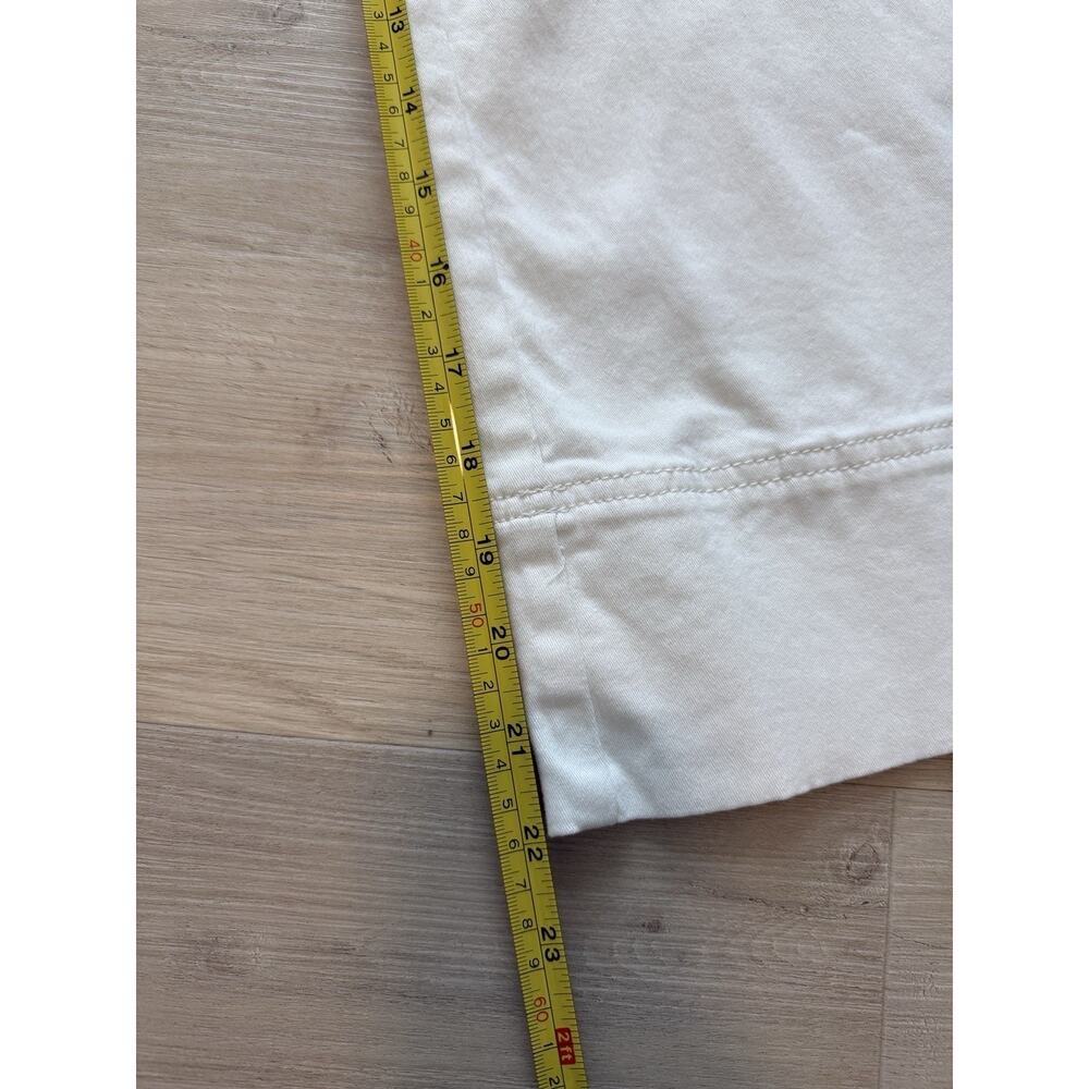 Maeve By Anthropologie Womens Buttoned Cropped Wide-Leg Culottes White Pants 00P - Picture 10 of 13